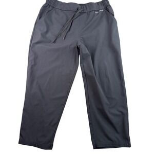 Eddie Bauer Womens Dark Gray Drawstring relaxed fit stretch Pants outdoor SizeXL